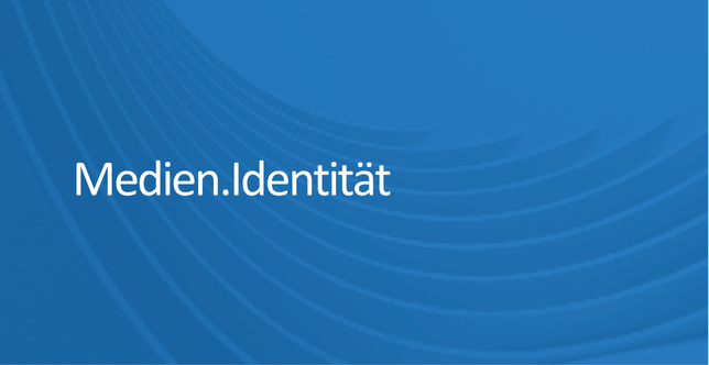 Ein Banner mit der Aufschrift 'Medien.Identität'