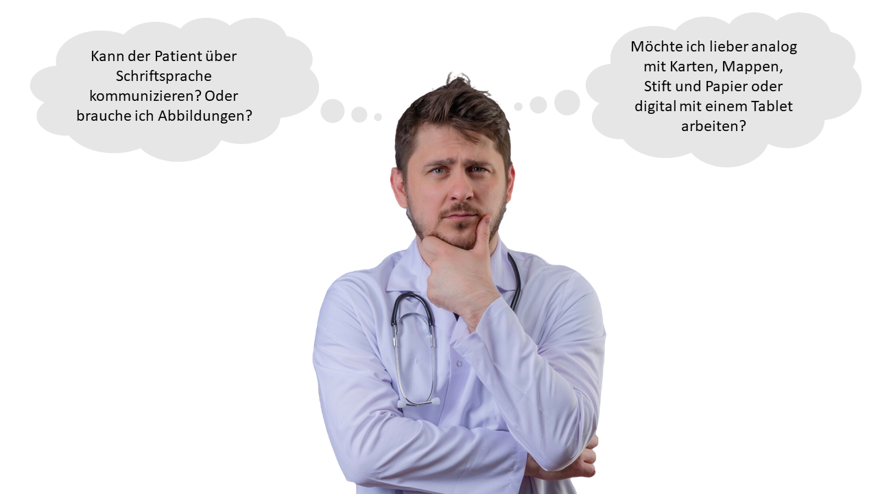 nachdenkender Arzt